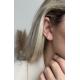 Brinco Ear cuff de Prata com Zircônias