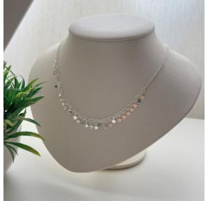 Choker Regulável Estrelinhas em Prata 925