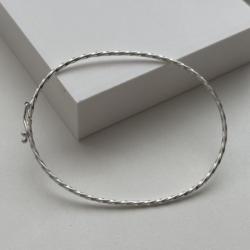 Bracelete Fio Torcido de Prata 925