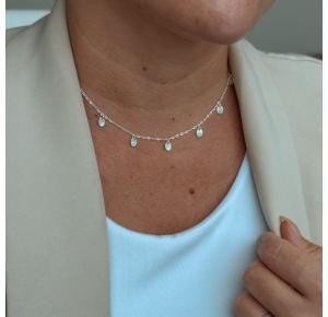 Choker Plaquinhas de Prata 925