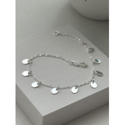 Pulseira Plaquinhas de Prata 925