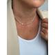 Choker de Prata com Zircônias 