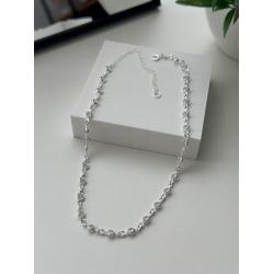 Choker de Prata com Zircônias 