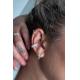 Piercing Fake de Prata 925 com Zircônias Coloridas